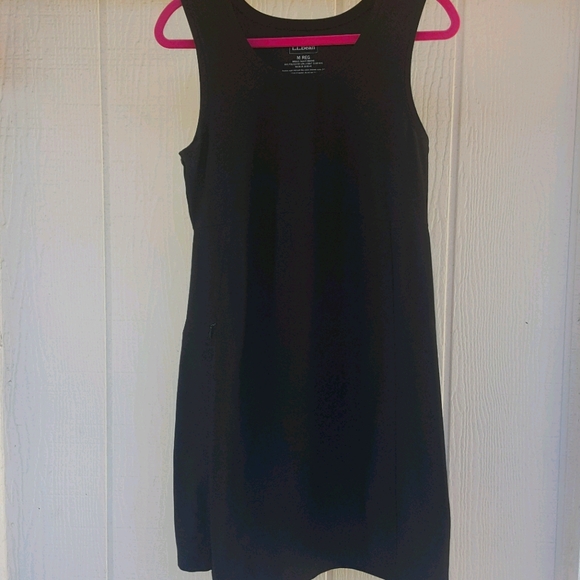 M L.L. BEAN BLACK ATHLETIC SPORT TANK DRESS [Sold Out On Website!] - Picture 5 of 11